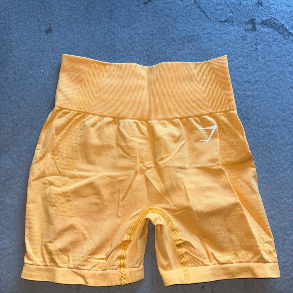 Gymshark Yellow Athletic Shorts